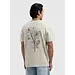 PURE PATH EMBROIDERED FLOWER T-SHIRT SAND