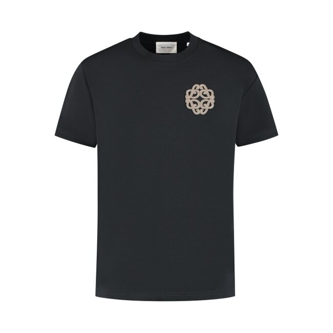 PURE PATH EMBLEM LOGO T-SHIRT BLACK