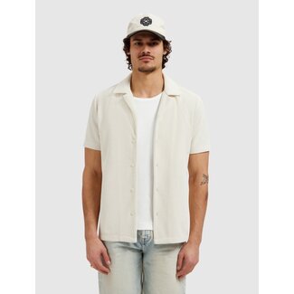 PURE PATH HONEYCOMB SHORTSLEEVE SHIRT ECRU