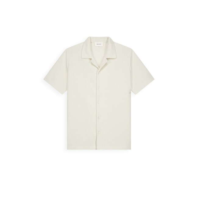 PURE PATH HONEYCOMB SHORTSLEEVE SHIRT ECRU