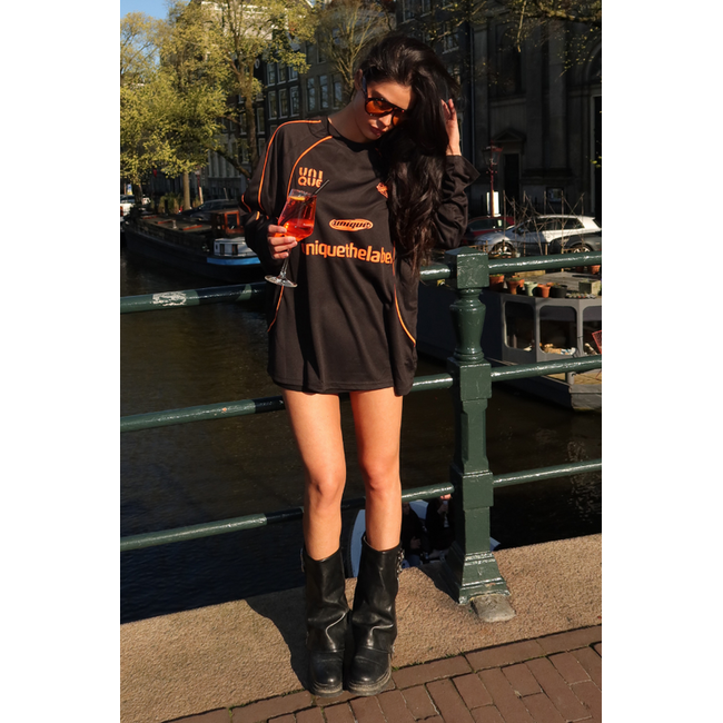 Unique the Label AMA LONGSLEEVE BLACK/ORANGE