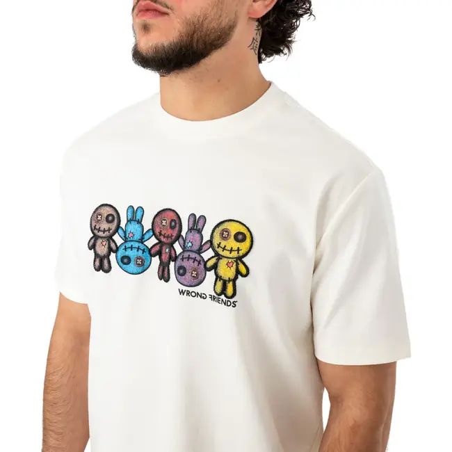 WRONG FRIENDS FRANKLIN T-SHIRT COCONUT WHITE