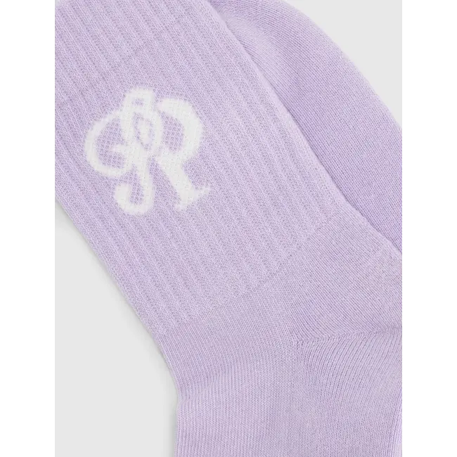 PURE PATH INITIALS SOCKS LILAC