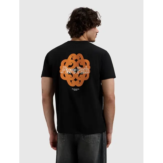 PURE PATH BOLD EMBLEM T-SHIRT BLACK