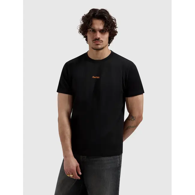 PURE PATH BOLD EMBLEM T-SHIRT BLACK