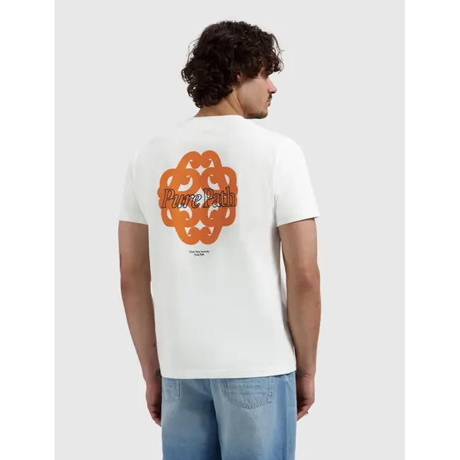 PURE PATH BOLD EMBLEM T-SHIRT OFF WHITE