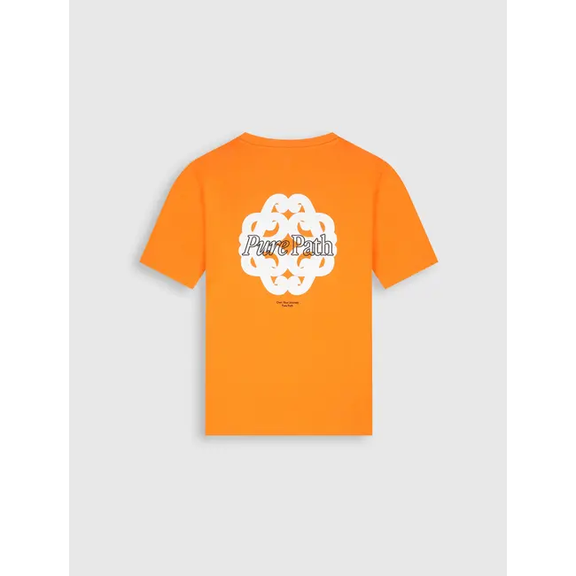 PURE PATH BOLD EMBLEM T-SHIRT ORANGE