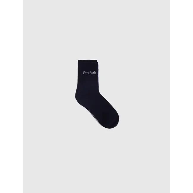 PURE PATH HYBRID LOGO SOCKS DARK NAVY