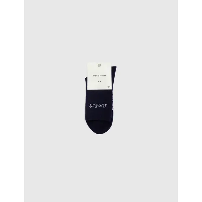PURE PATH HYBRID LOGO SOCKS DARK NAVY