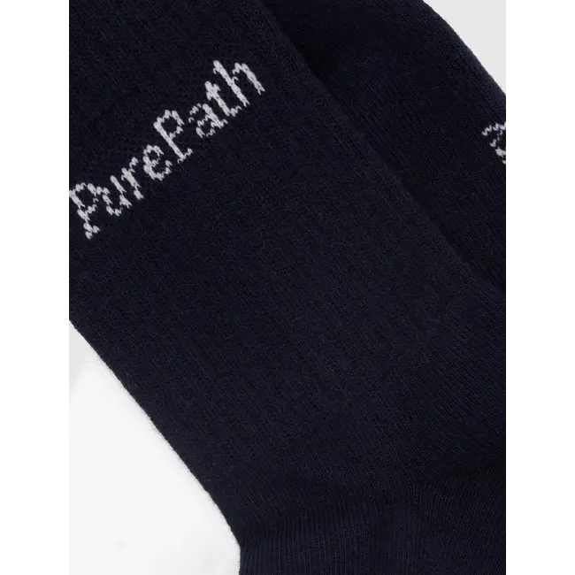 PURE PATH HYBRID LOGO SOCKS DARK NAVY