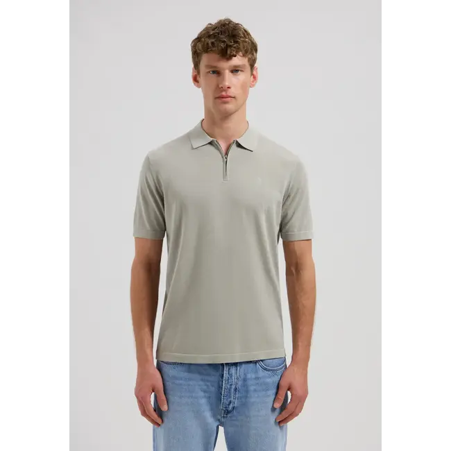 Dstrezzed DORIAN ZIP POLO GHOST GREY