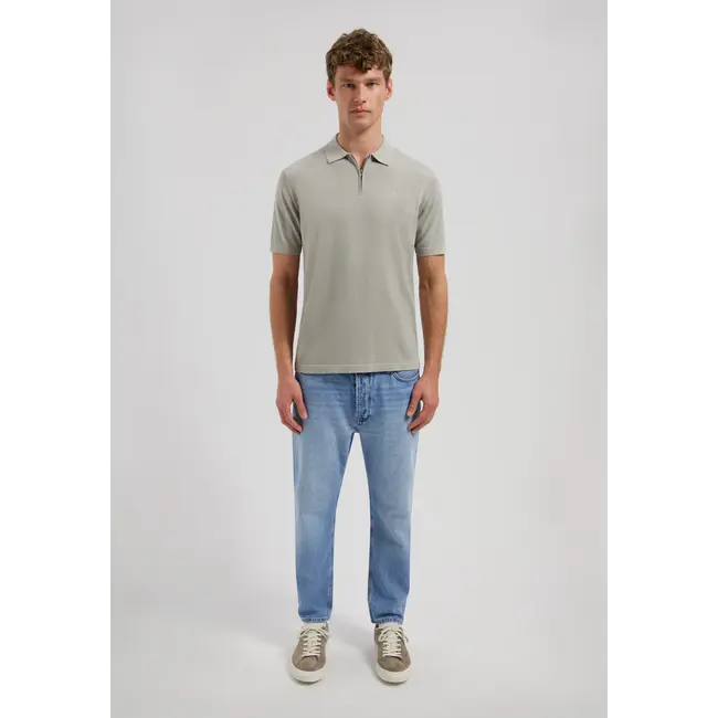 Dstrezzed DORIAN ZIP POLO GHOST GREY