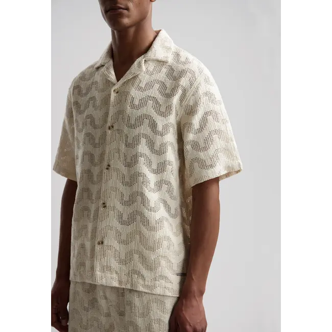 Dstrezzed CHARLIE RESORT SHIRT SILVER BIRCH