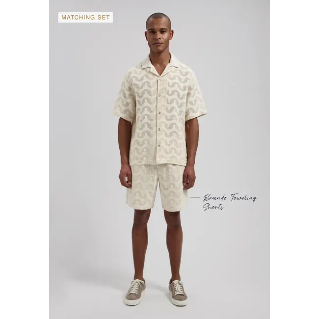 Dstrezzed CHARLIE RESORT SHIRT SILVER BIRCH