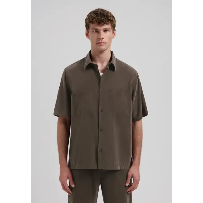 Dstrezzed SAMUEL SUMMER SHIRT DARK BROWN
