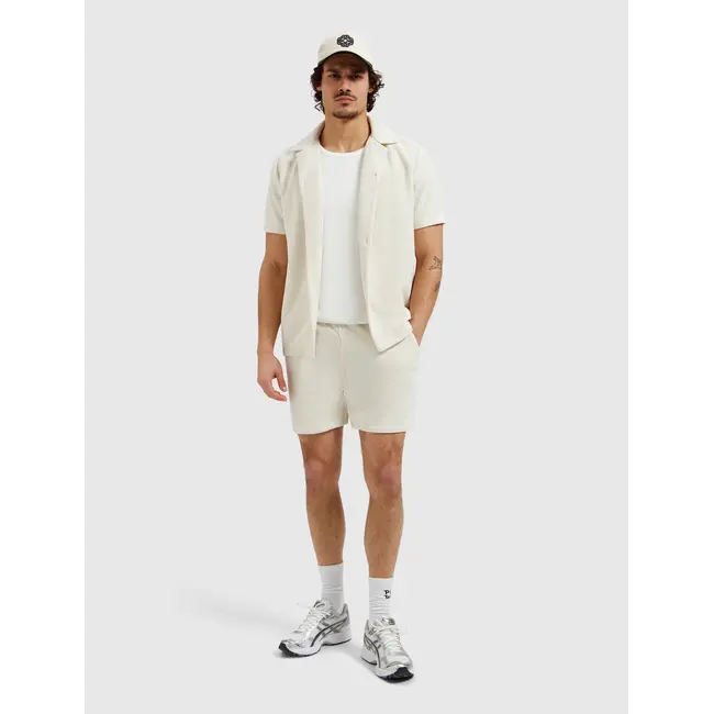 PURE PATH HONEYCOMB SHORTS ECRU