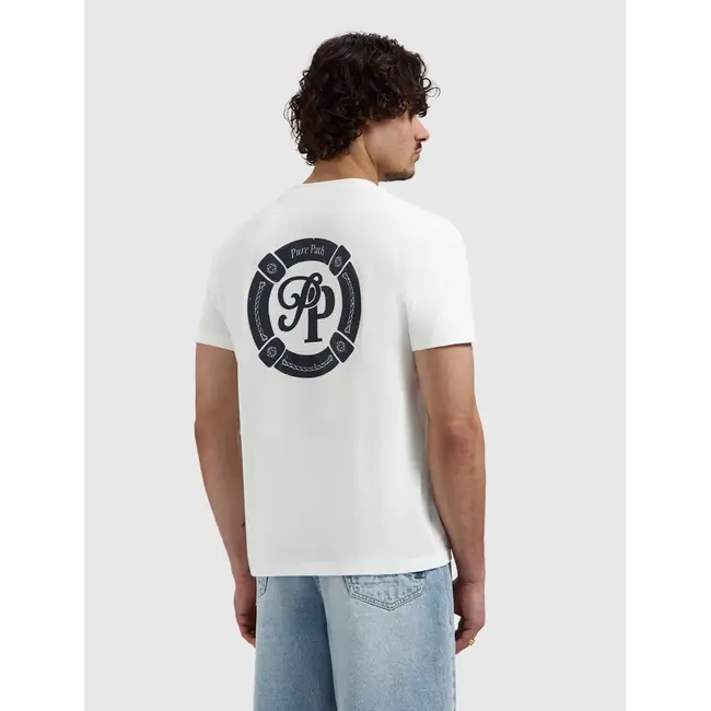 PURE PATH BUOY INTIALS T-SHIRT OFF WHITE
