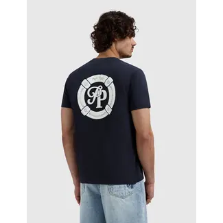 PURE PATH BUOY INTIALS T-SHIRT DARK NAVY