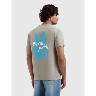 PURE PATH CORAL REEF T-SHIRT TAUPE