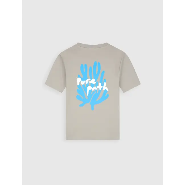 PURE PATH CORAL REEF T-SHIRT TAUPE