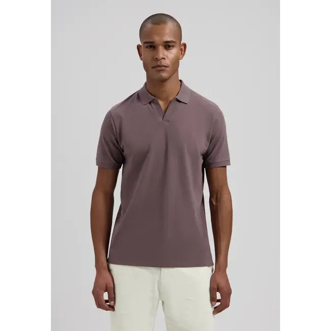 Dstrezzed BOWIE V-NECK POLO PURPLE GREY