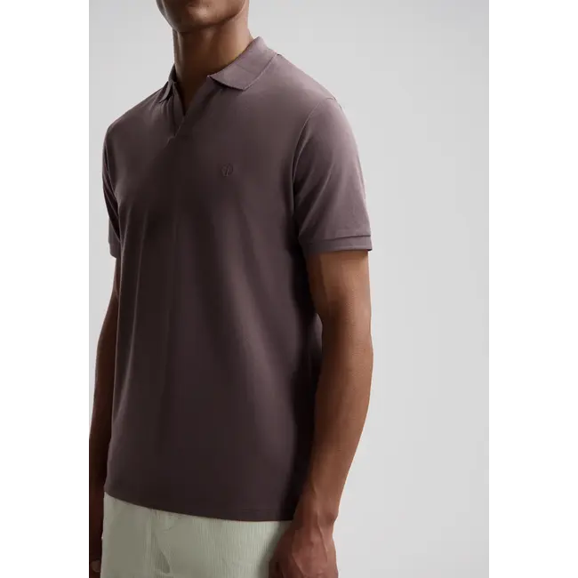 Dstrezzed BOWIE V-NECK POLO PURPLE GREY