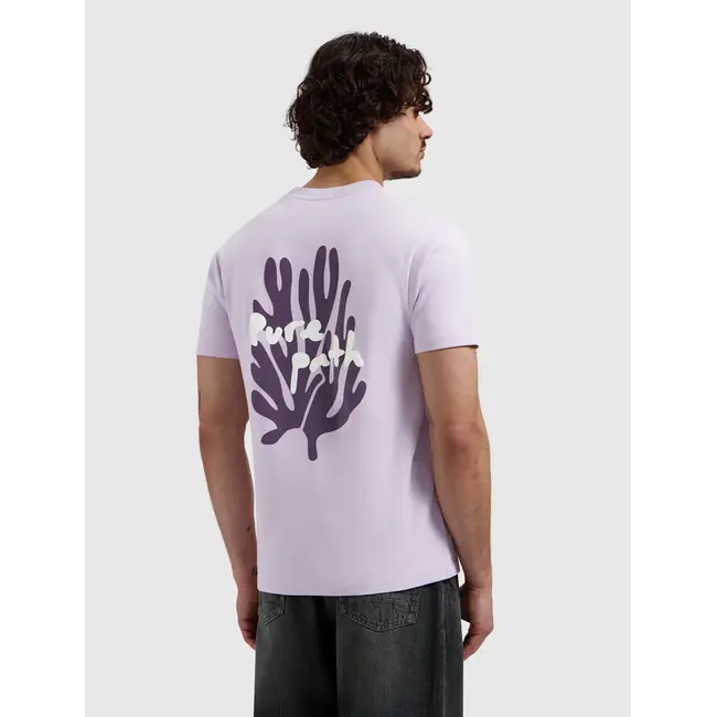 PURE PATH CORAL REEF T-SHIRT LILAC