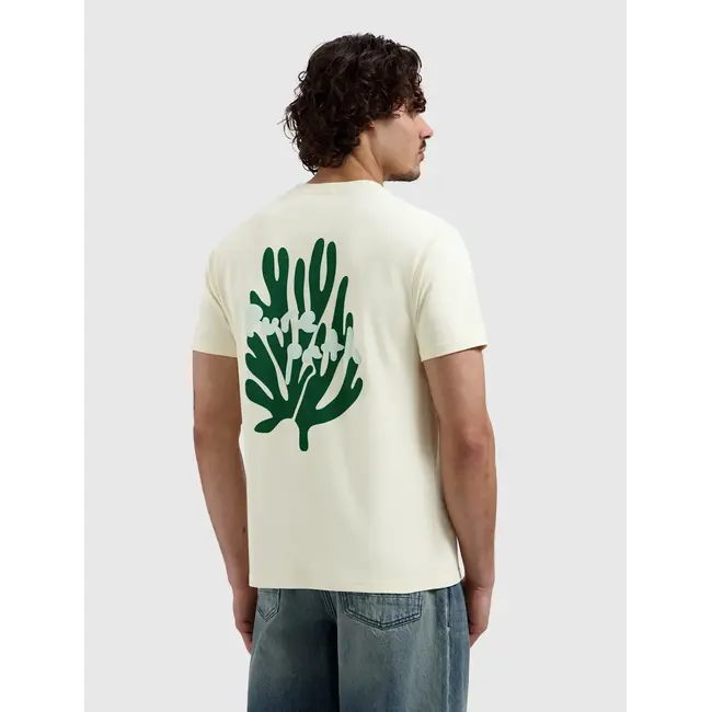 PURE PATH CORAL REEF T-SHIRT ECRU