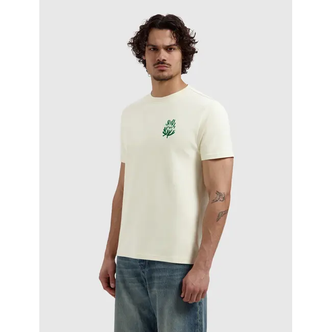 PURE PATH CORAL REEF T-SHIRT ECRU