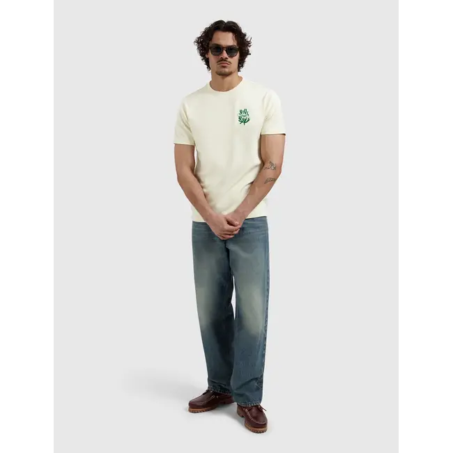 PURE PATH CORAL REEF T-SHIRT ECRU