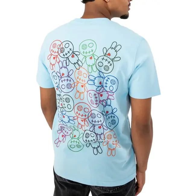WRONG FRIENDS BELLEVUE T-SHIRT LIGHT BLUE