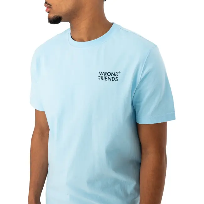WRONG FRIENDS BELLEVUE T-SHIRT LIGHT BLUE