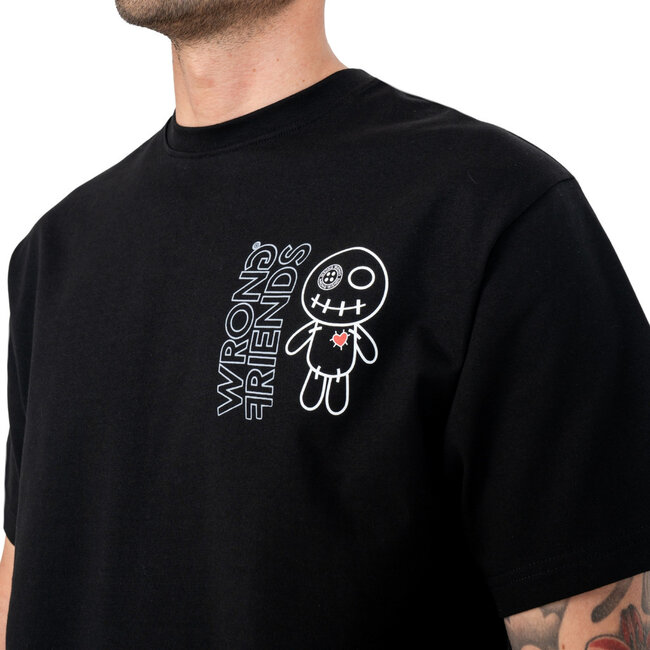 WRONG FRIENDS ZICAT T-SHIRT BLACK