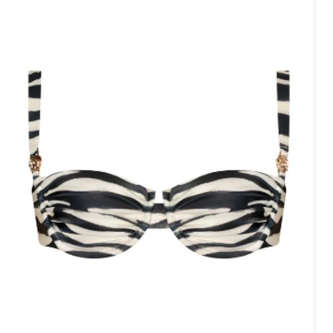 THE LOLA CLUB ORELIA TOP ZEBRA BLACK
