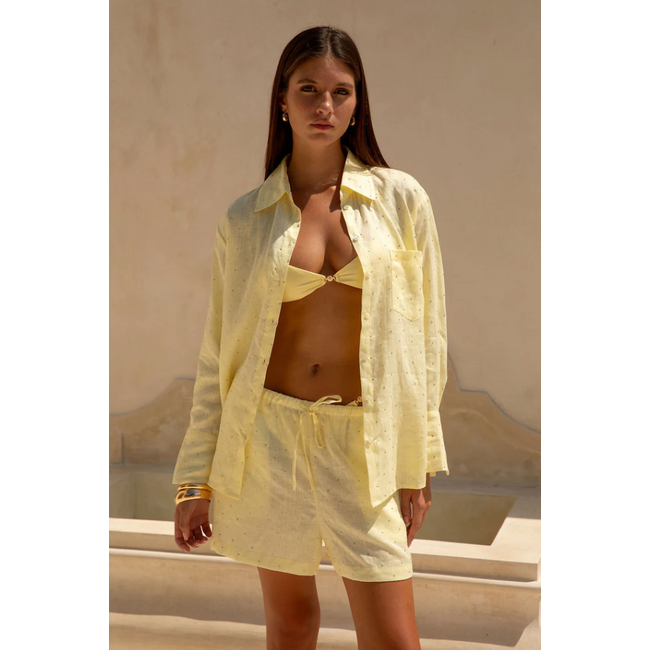 THE LOLA CLUB GUILIA BLOUSE SOFT YELLOW