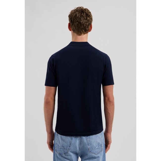 Dstrezzed DORIAN ZIP POLO DARK NAVY