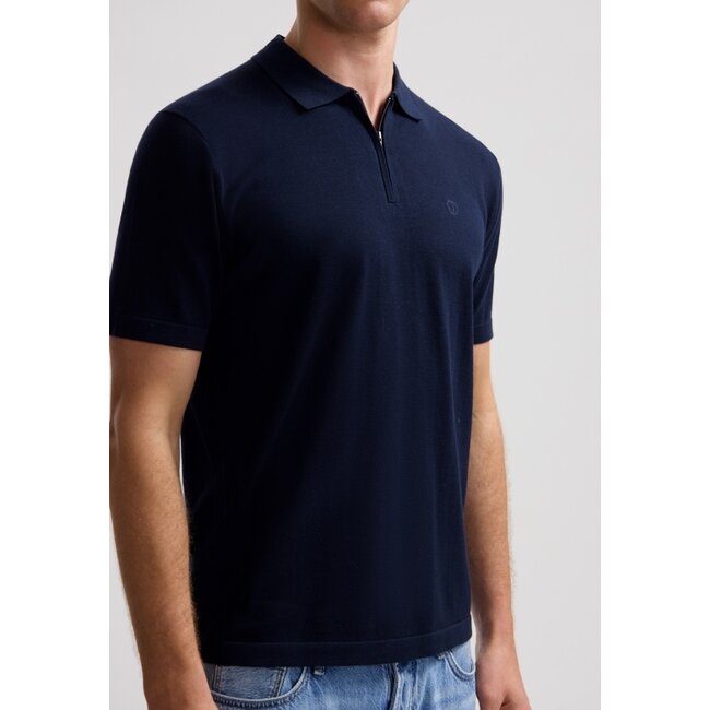 Dstrezzed DORIAN ZIP POLO DARK NAVY