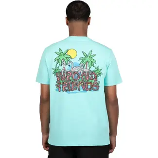 WRONG FRIENDS HONOLULU T-SHIRT LIGHT TURQUOISE