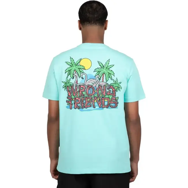 WRONG FRIENDS HONOLULU T-SHIRT LIGHT TURQUOISE