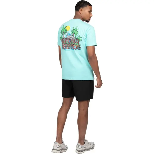 WRONG FRIENDS HONOLULU T-SHIRT LIGHT TURQUOISE