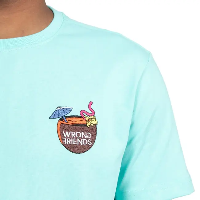 WRONG FRIENDS HONOLULU T-SHIRT LIGHT TURQUOISE