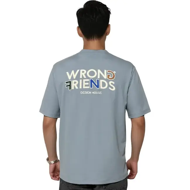 WRONG FRIENDS BROOKS T-SHIRT LIGHT BLUE