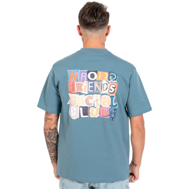 WRONG FRIENDS SOCIAL CLUB T-SHIRT BLUE