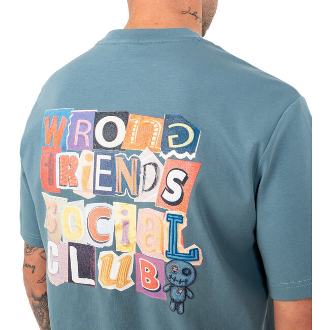 WRONG FRIENDS SOCIAL CLUB T-SHIRT BLUE