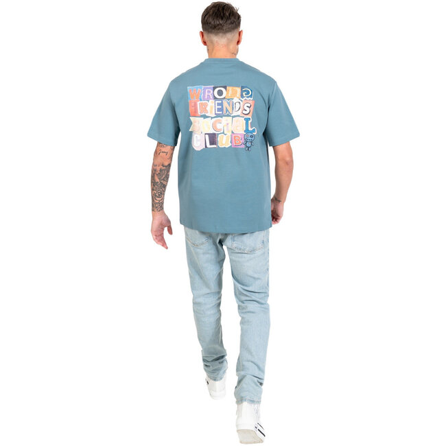WRONG FRIENDS SOCIAL CLUB T-SHIRT BLUE
