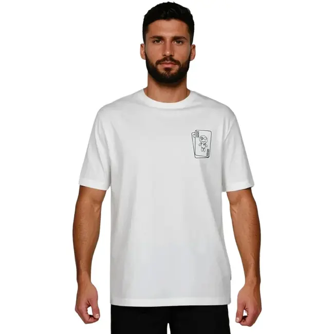 WRONG FRIENDS LOS PRADOS T-SHIRT COCONUT WHITE