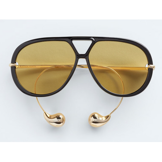 BOTTEGA VENETA DROP AVIATOR SUNGLASSES