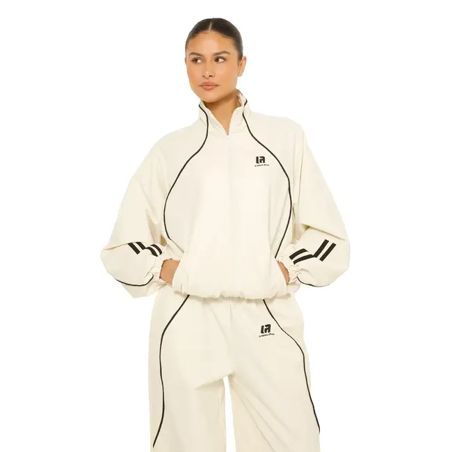 L.A Sisters L.A OFFICIAL ZIP UP JACKET CREAM