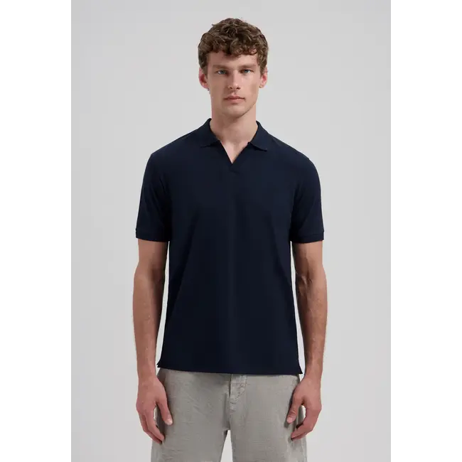 Dstrezzed BOWIE V-NECK POLO DARK NAVY