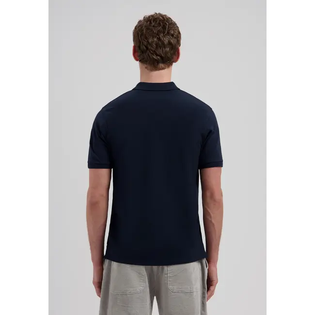 Dstrezzed BOWIE V-NECK POLO DARK NAVY